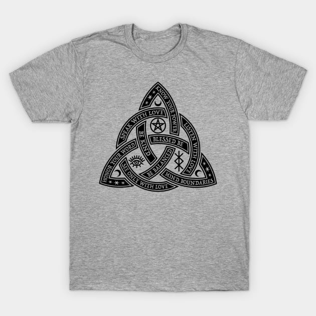 Good Witch Trinity Knot T-Shirt by RavenWake